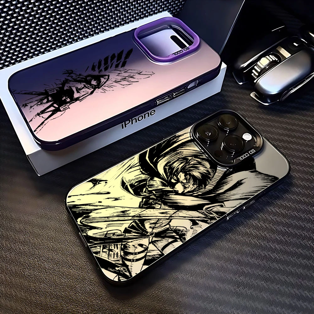 Hot Anime Attack On Titan Case for VIVO Y15S Y16 Y17S Y21 Y22S Y27 Y50 Y91 Y93 V23 V25 V27 V29 S1 Pro 5G Matte Shockproof Cover