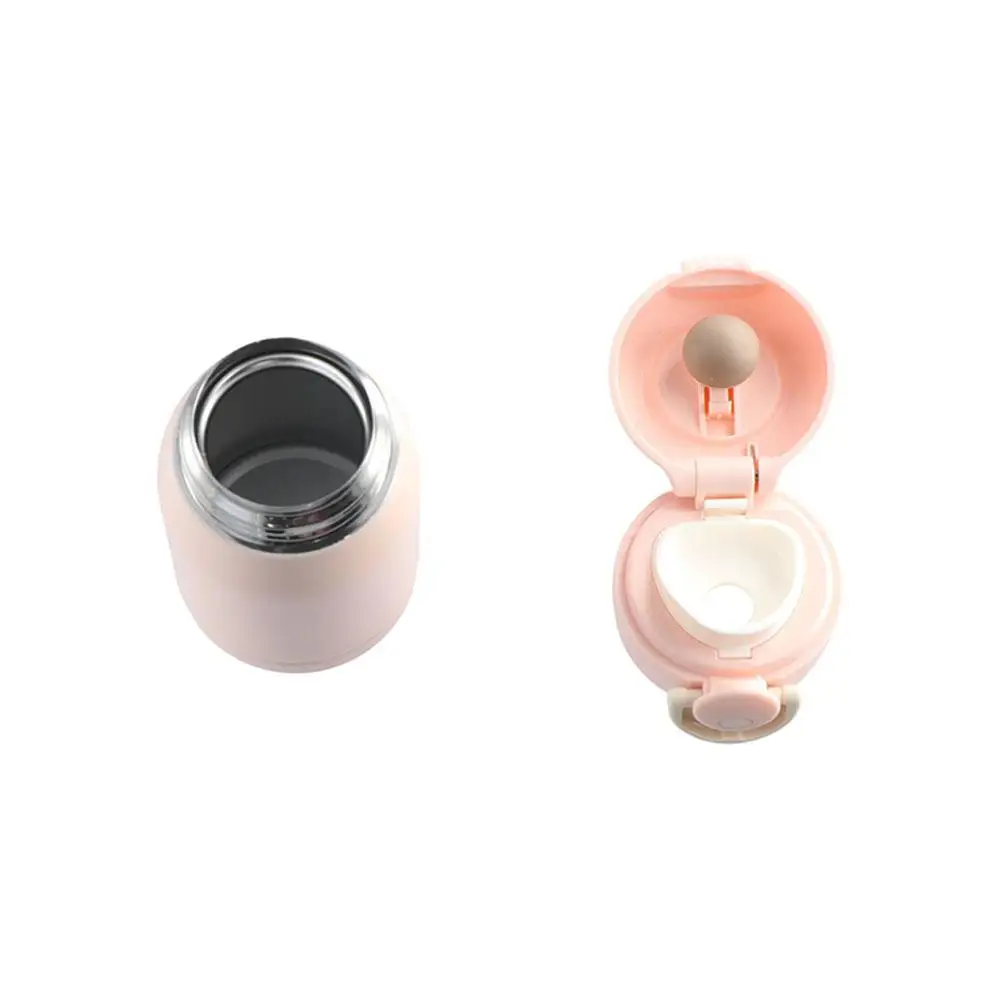 Portable 304 Stainless Steel Mini Thermos Cup 220/320ml Pop-up Lock Vacuum Flask Small Capacity Insulated Pocket Cup Travel