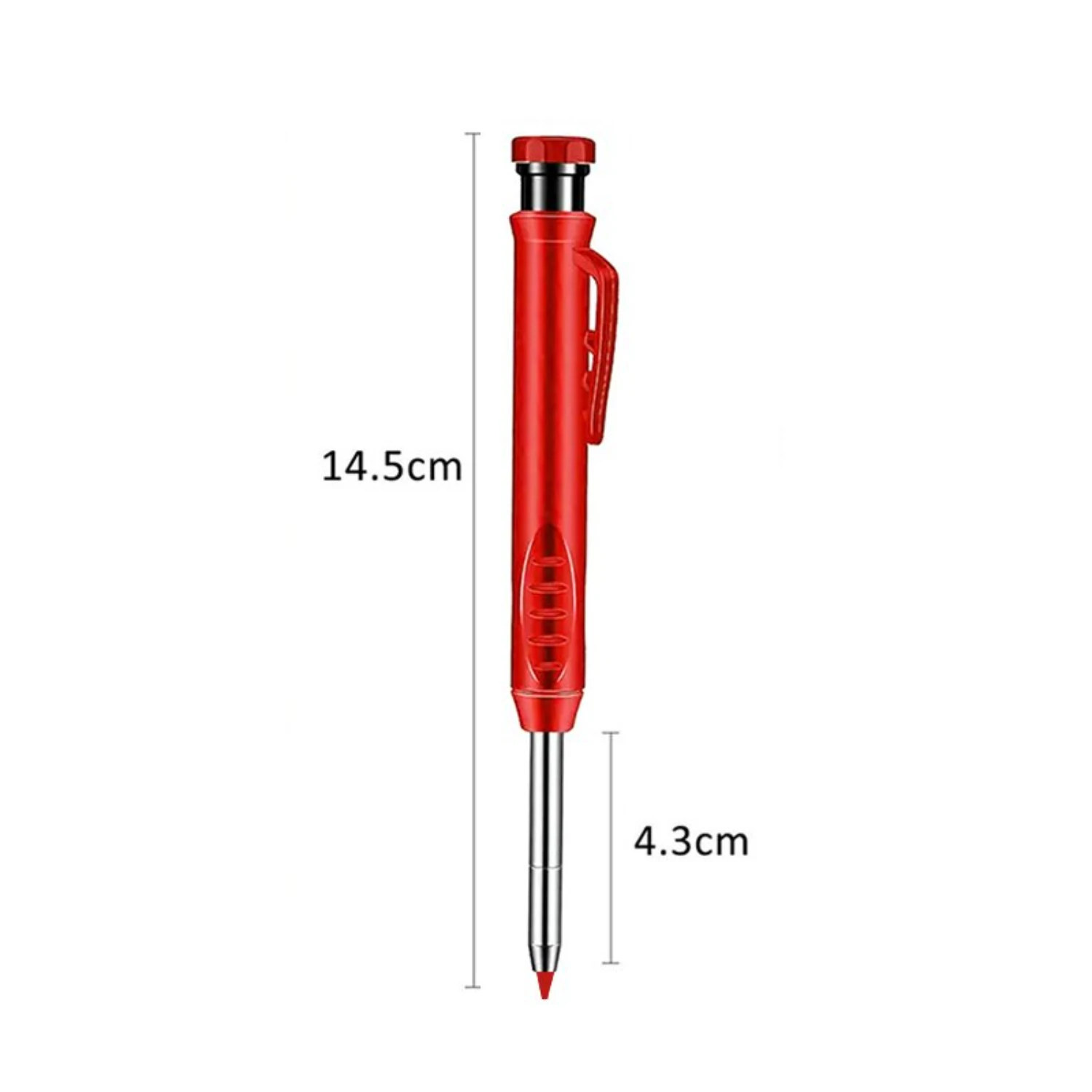 Black Red Engineer Metal Pencil Woodworking Carpenter Lineation