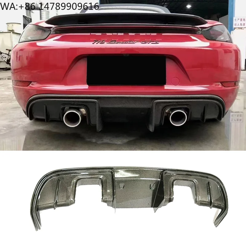 High-end Custom Body Kit For Old-to-New ConversionGT4 Style 718 Carbon Fiber Rear Diffuser For 718
