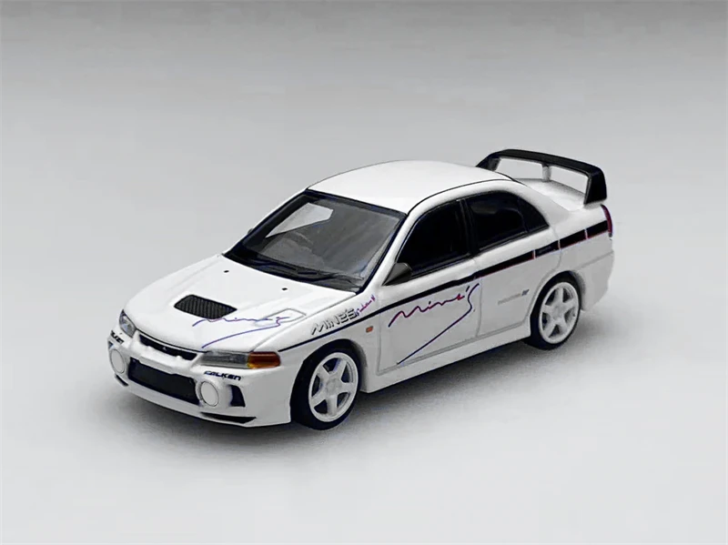 (الطلب المسبق) MOTORHELIX 1:64 Lancer Evolution lV GSR Mine's Livery Mine's Diecast Collector's Vehicle Model Car