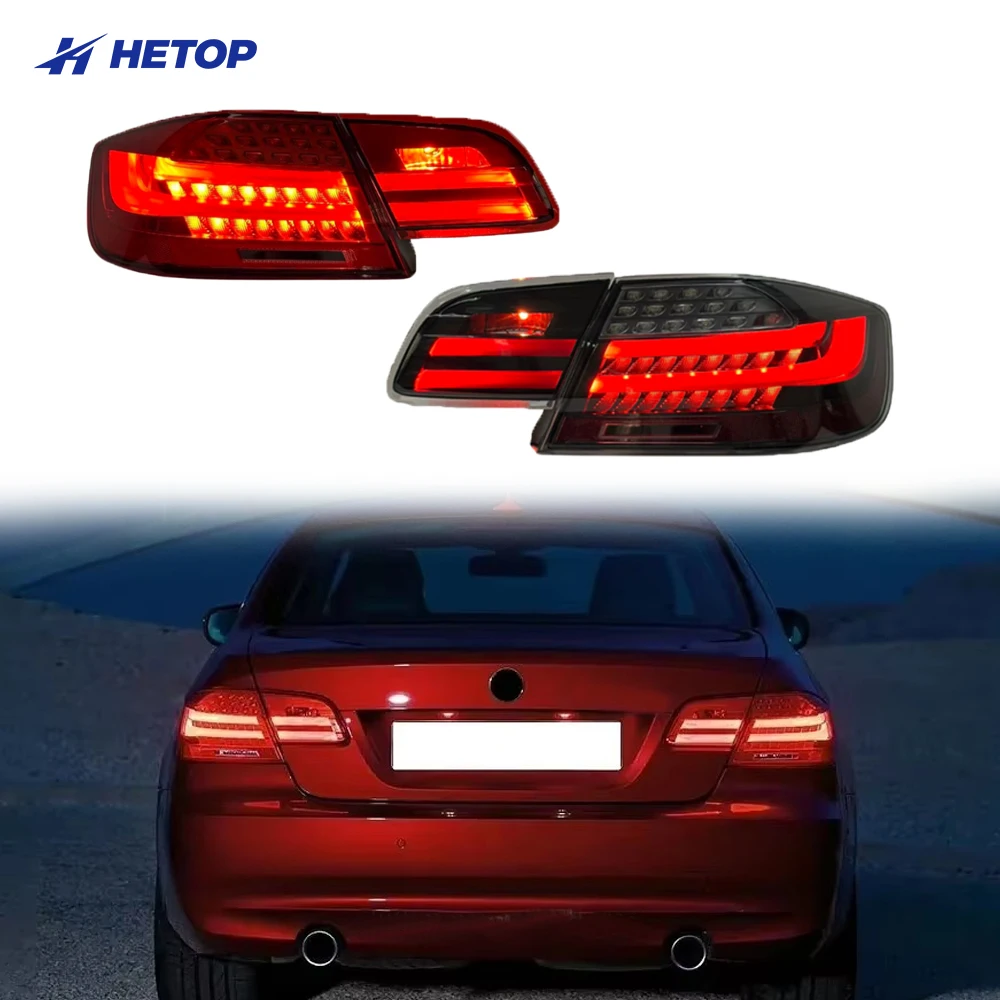 

HETOP E92 2005-2012 LED DRL 3 Series Upgrade Rear Back Tail Light Modified Brake Reverse Lamp Auto Car Parts for BMW Taillights