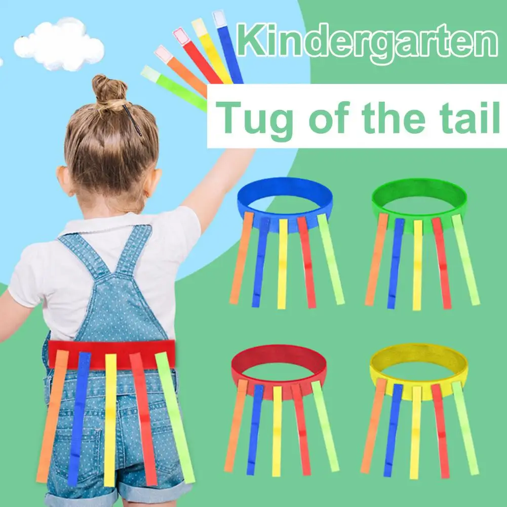 Children Catching Tail Toy Sticky Tail Vest Toy Children Adult Grab The Tail Props Entertainment Kids Interactive Catching Toy