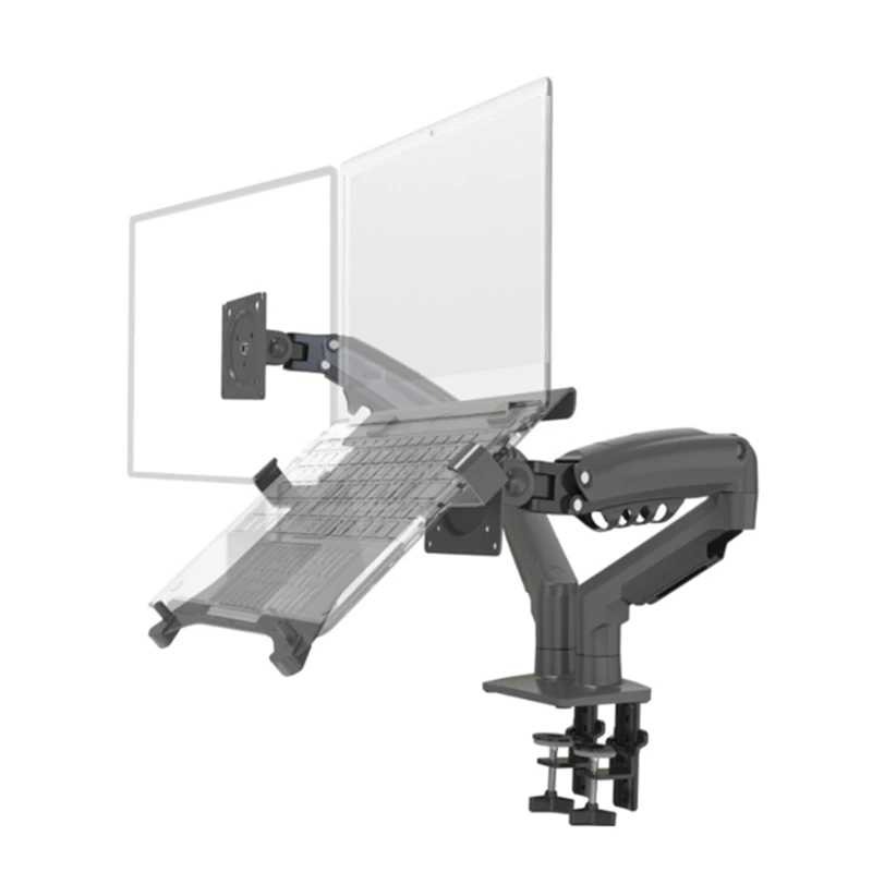 Desktop F160-FP 2 Lente Dual Arm Stand Voor 17 "-27" Monitor Houder Laptop Ondersteuning Air Press Mount Stand Belasting 2-9Kg B