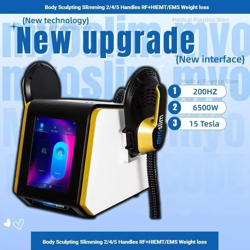 Professional EMS NEO RF Machine  Body Sculpting Fat Burning 6500W EMS Slimming Build Muscles Beauty Equipment 200HZ