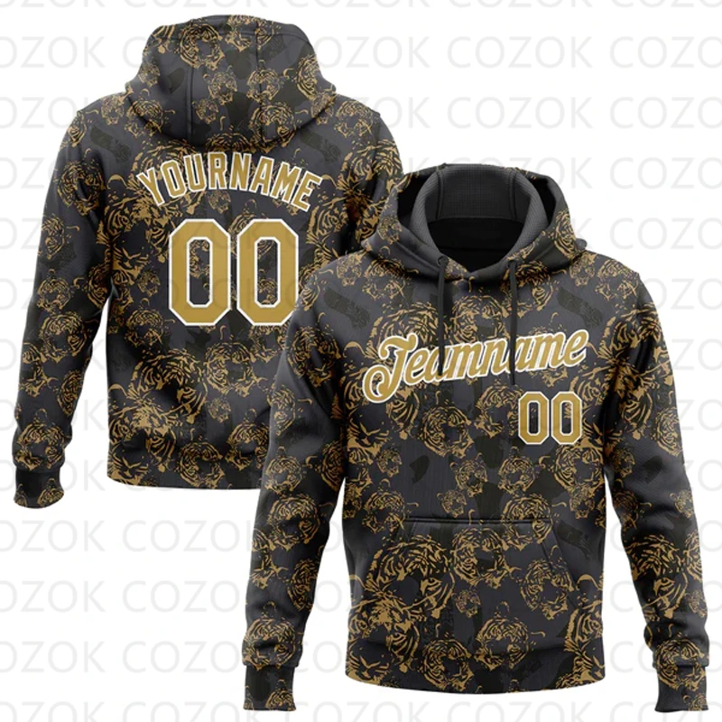 Customized Hoodie leopard pattern Color Jersey 3D Printed  Unisex Pullovers Hoodie Casual Sweatshirts