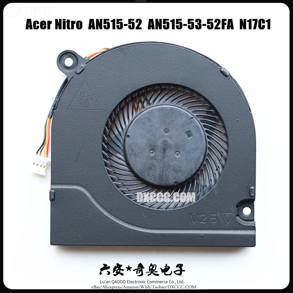 FCN FJCL DC28000JRF0 CPU COOLING FAN FOR ACER Nitro AN515-52 AN515-53-52FA  A715-72 A717-72 N17C1 CPU COOLING FAN