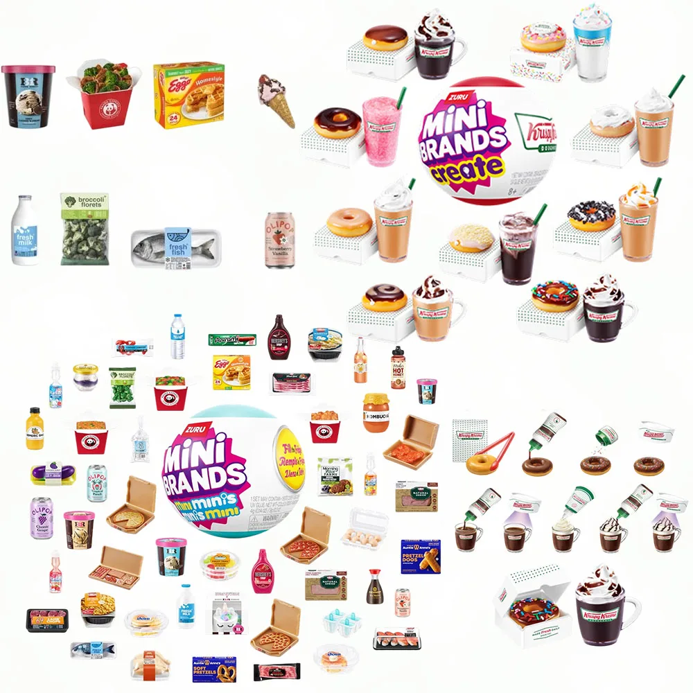 

Мини-брендовая серия Zuru, игрушки-сюрпризы, детское питание, мини-игрушки, загадочная слепая коробка, капсулы, оригинальная коллекция, детские подарки