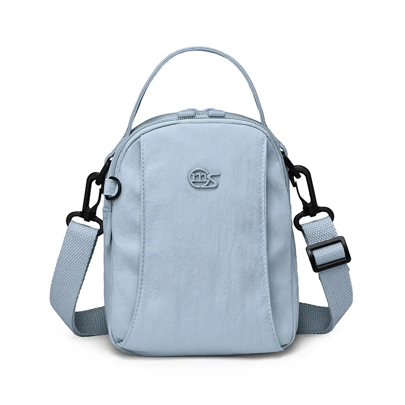 Simple solid color multi-compartment women's handbag2026New crossbody bag, commuter bag, lightweight and versatile phone bag