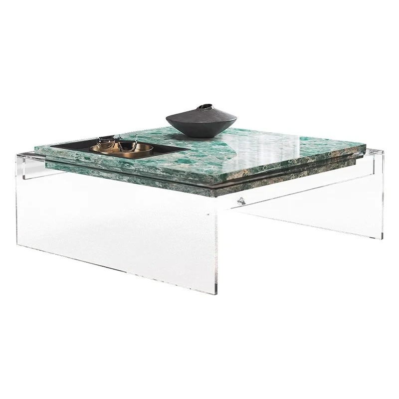 

Living room household Italian minimalist light luxury high-end creative suspended coffee table