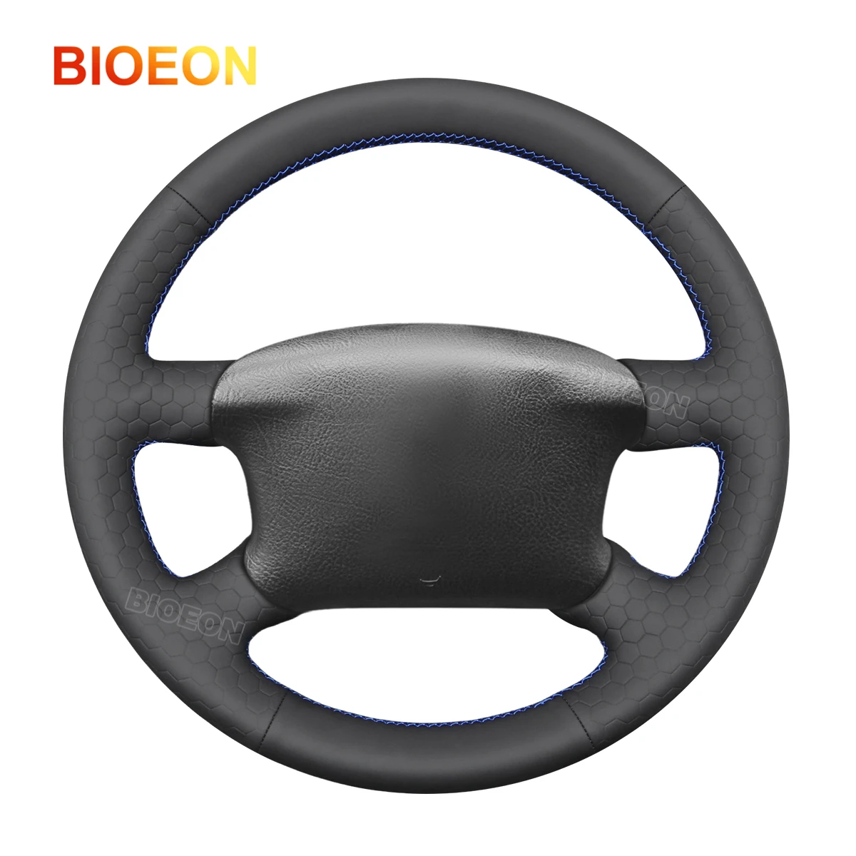 Bioeon Black Hive Leathe Car Steering Wheel Cover for volkswagen VW Golf 4 Passat B5 Variant Sharan Bora T4 T5