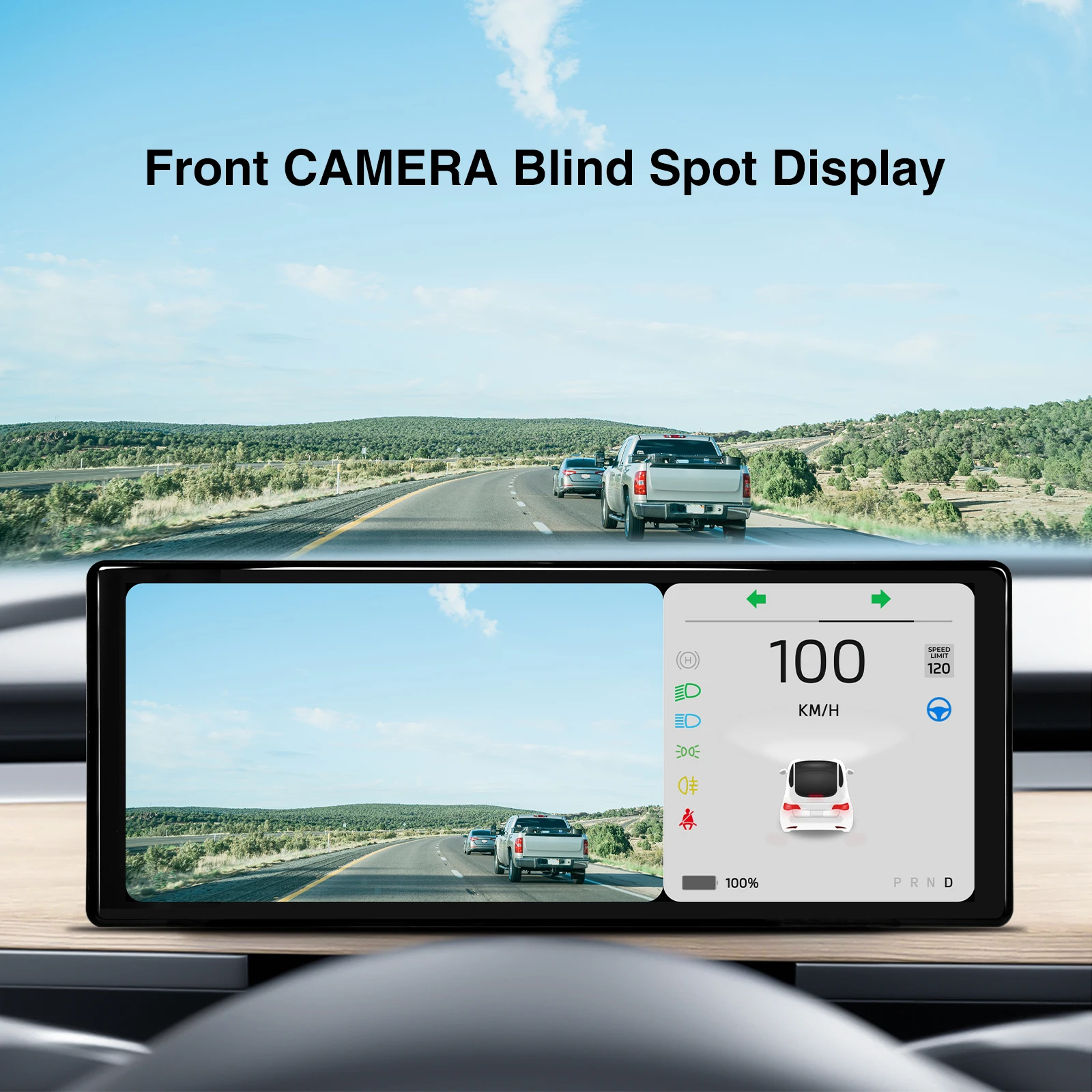 CATRONICS 10-inch Tesla Dashboard with Camera for Model 3 Y 2017-2024 Digital Heads Up Display HUD Tesla Model Y Assessories