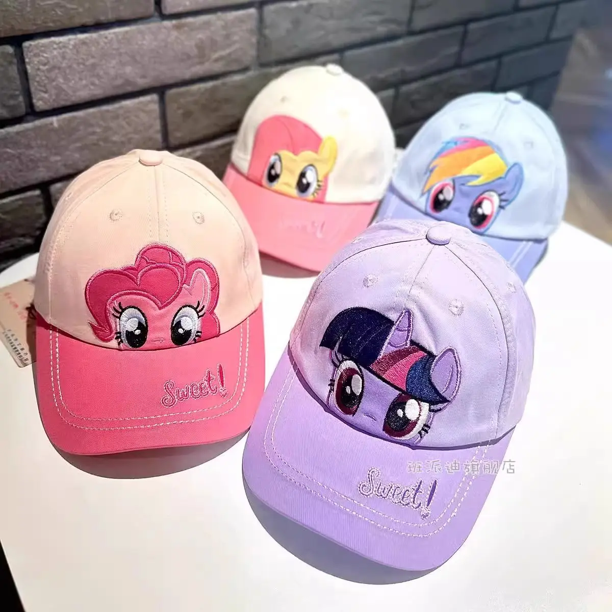 

Детская дорожная кепка My Little Pony с милым рисунком Pinkie Pie Twilight Applejack, бейсболка для девочек, солнцезащитный козырек, студенческая солнцезащитная кепка