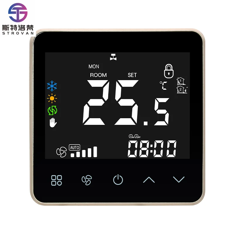 Newest Design of Smart Thermostat with Heating and Cooling Used for Central air Conditioner FCU Thermostat