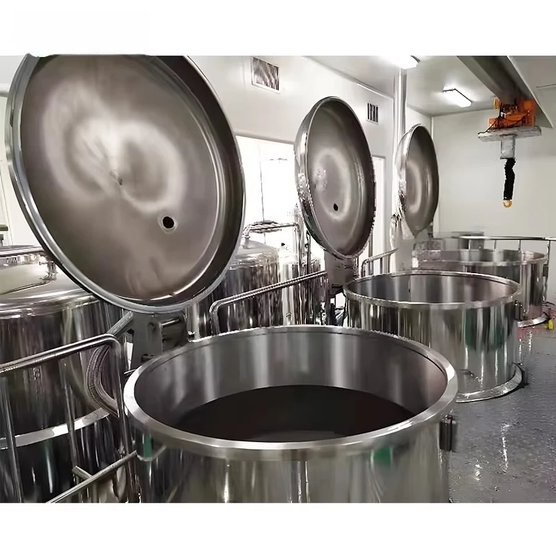 Vacuum Sugar Dipping Pot Unit Automatic Industrial Continuous Pan Dipping Soaking Industrial Steam Jacketed Kettle Cook Pot