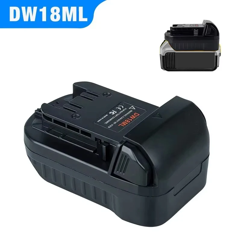 For DeWal Battery Adapter Converter DW18ML For DeWal 18V Li-Ion Battery Convert To For Milwaukee 18V Lithium Power Tool