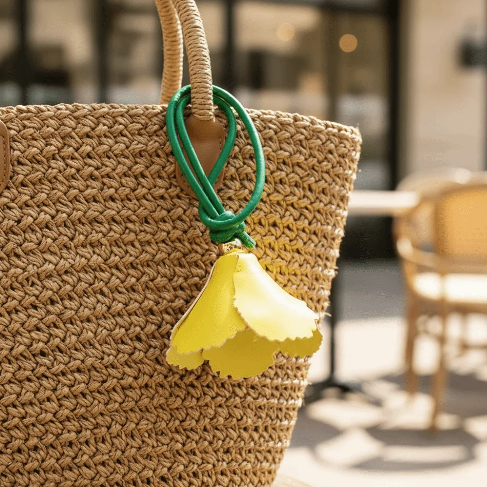 Multi-color Hanger Pu Leather Tulip Pendant Colorful Fashion Bag Charm Creative Bag Decoration Luggage Accessories