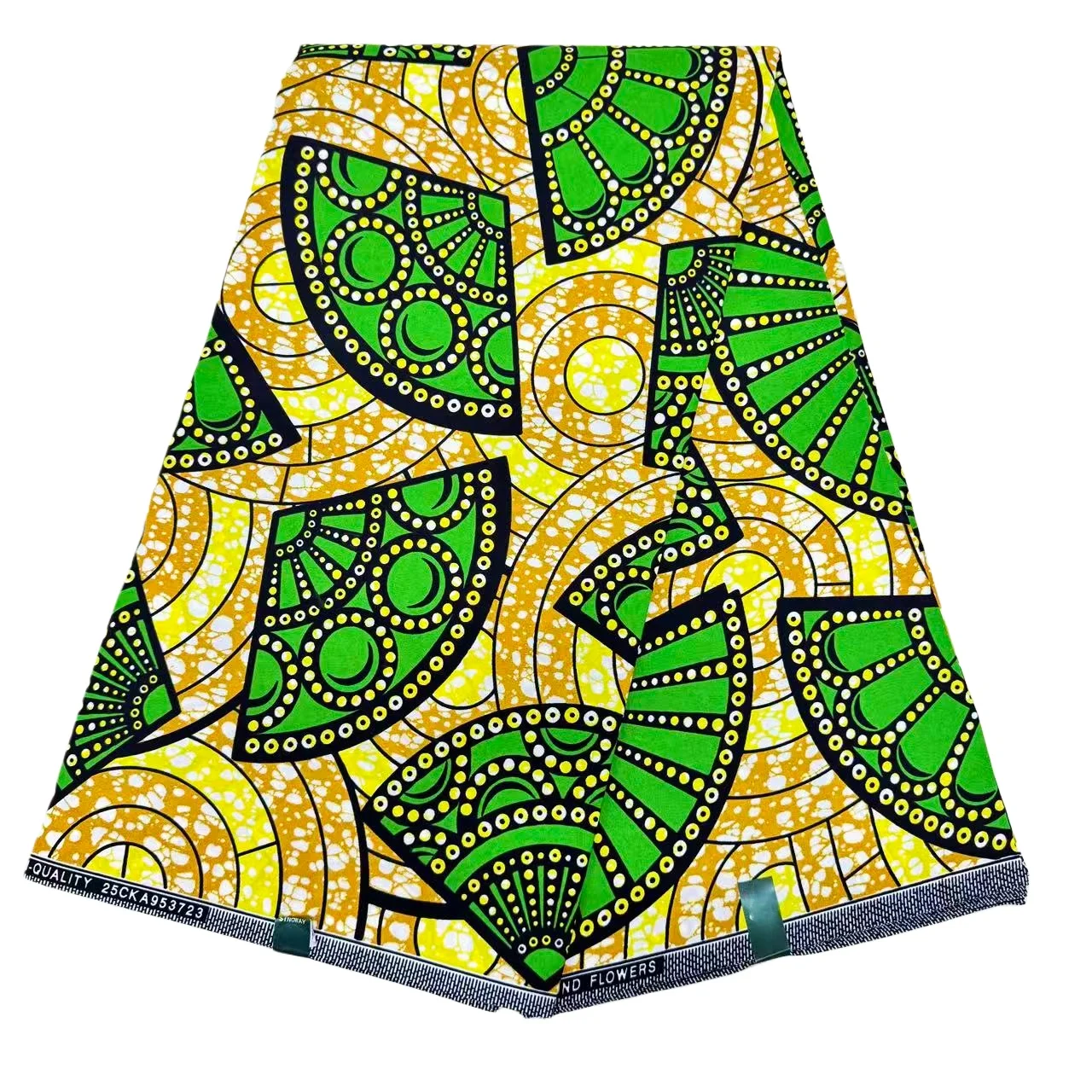 

6Yards Polyester African Wax Fabric | Machine Washable for DIY Sewing Handicrafts