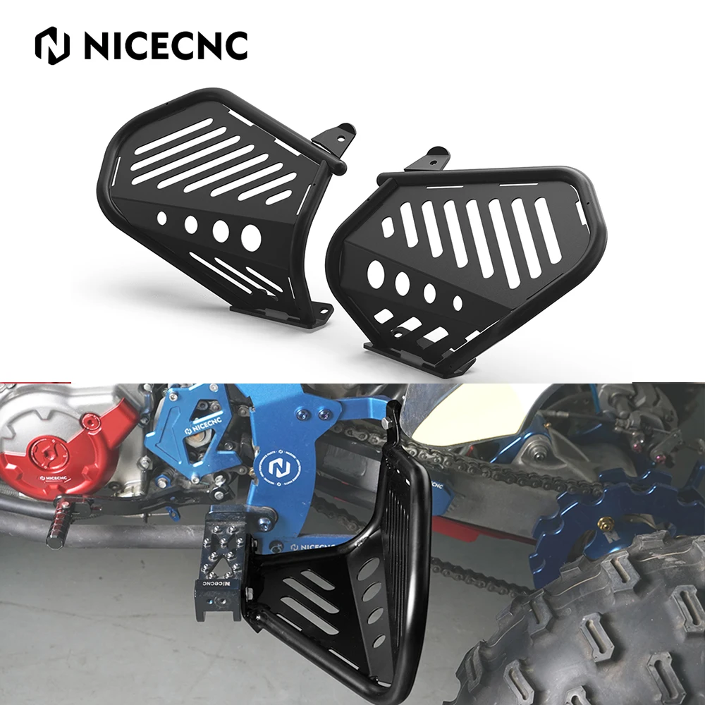 

NICECNC Raptor 700 Heel Guard Foot Cover Protector For Yamaha Raptor 700R 700 YFM700R YFM700 Q235 Carbon Steel 1PE-F1621-00-00