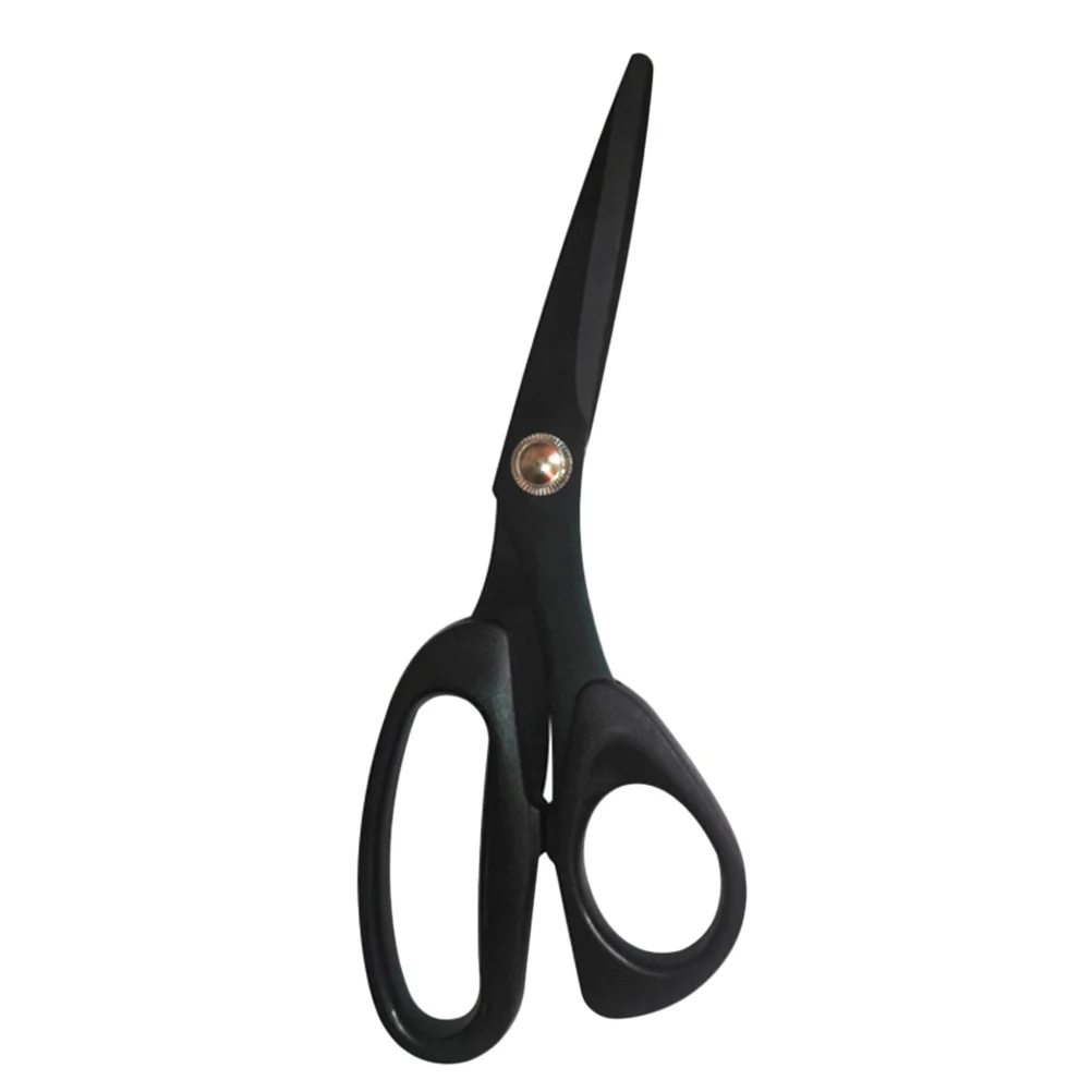 1 قطعة مقص مع طلاء Ptfe مقصات تسجيل للرياضة الشريط ضمادة التشذيب خفيفة الوزن مقص Ptfe الأسود #1