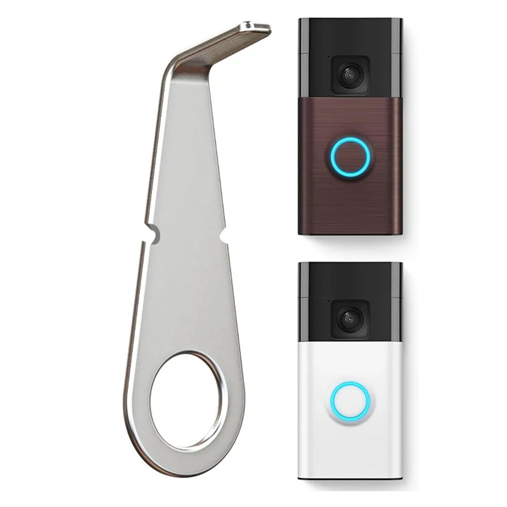 Silver Video Doorbell Key For Ring Camera Secure Removal Tool Stainless Steel Opening Device Smart Home Part view 5