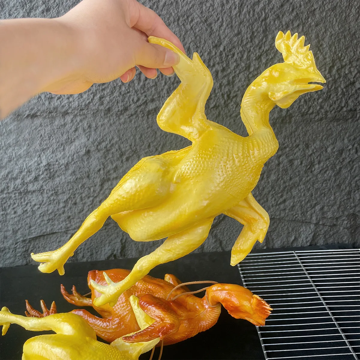 محاكاة الدجاج واقعية الدجاج المشوي نموذج وهمية الغذاء الحلي مطعم المطبخ نافذة عرض عينة DIY بها بنفسك ديكور احتفالي #4