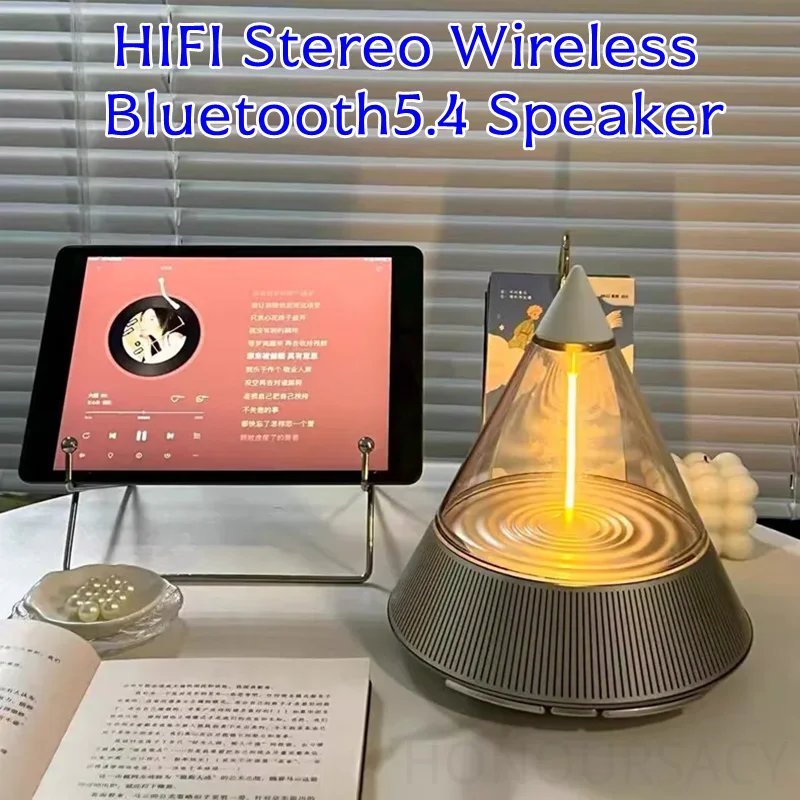 

Креативный беспроводной Bluetooth-динамик Hi-Fi в форме маяка для дома, спальни, офиса, ночник, аромалампа