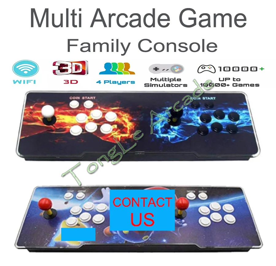 Newest 3D WIFI Pandora Saga EX 10888 In 1 Save Function Joystick Arcade Pandora Board Retro Game TV Console Support 4 Players