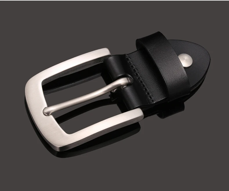 New Belt Buckle Needle Buckle Stainless Steel Men\'s First Layer Cowhide Belt Manual Steel Buckle 3.8-4.0cm Belt Accessories