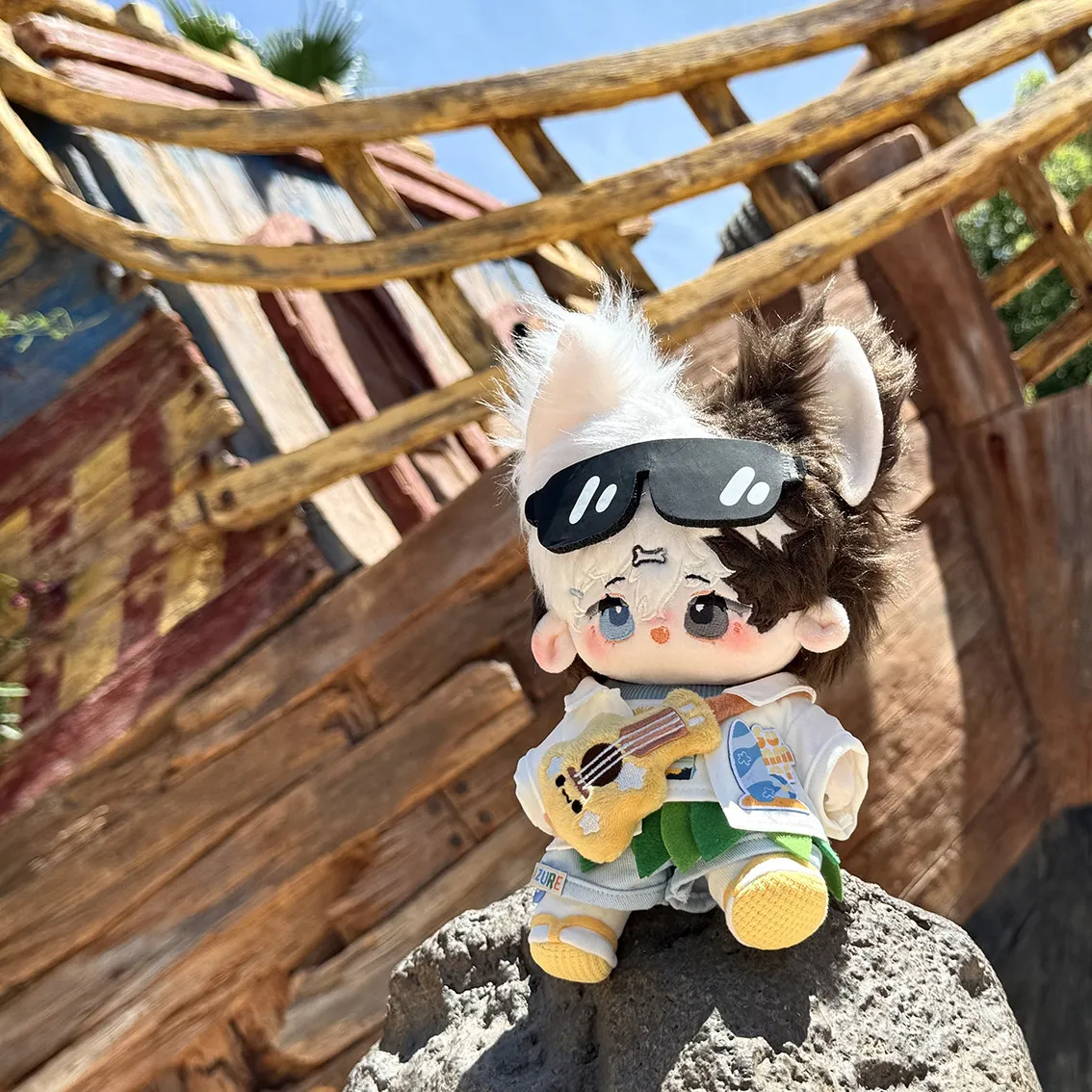 Disponibile Abbigliamento per Bambole da 20cm, Completo Cartone Animato Avventura sull'Isola con Cavalluccio Marino, Marinaio, Polpo, per Peluche e Giocattoli Anime per Bambini