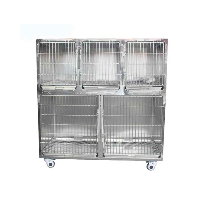 

Pet Cage Thermostatic Oxygen Chamber Cage Stainless Steel Veterinary Foster Cage Cats, Dogs and Dogs