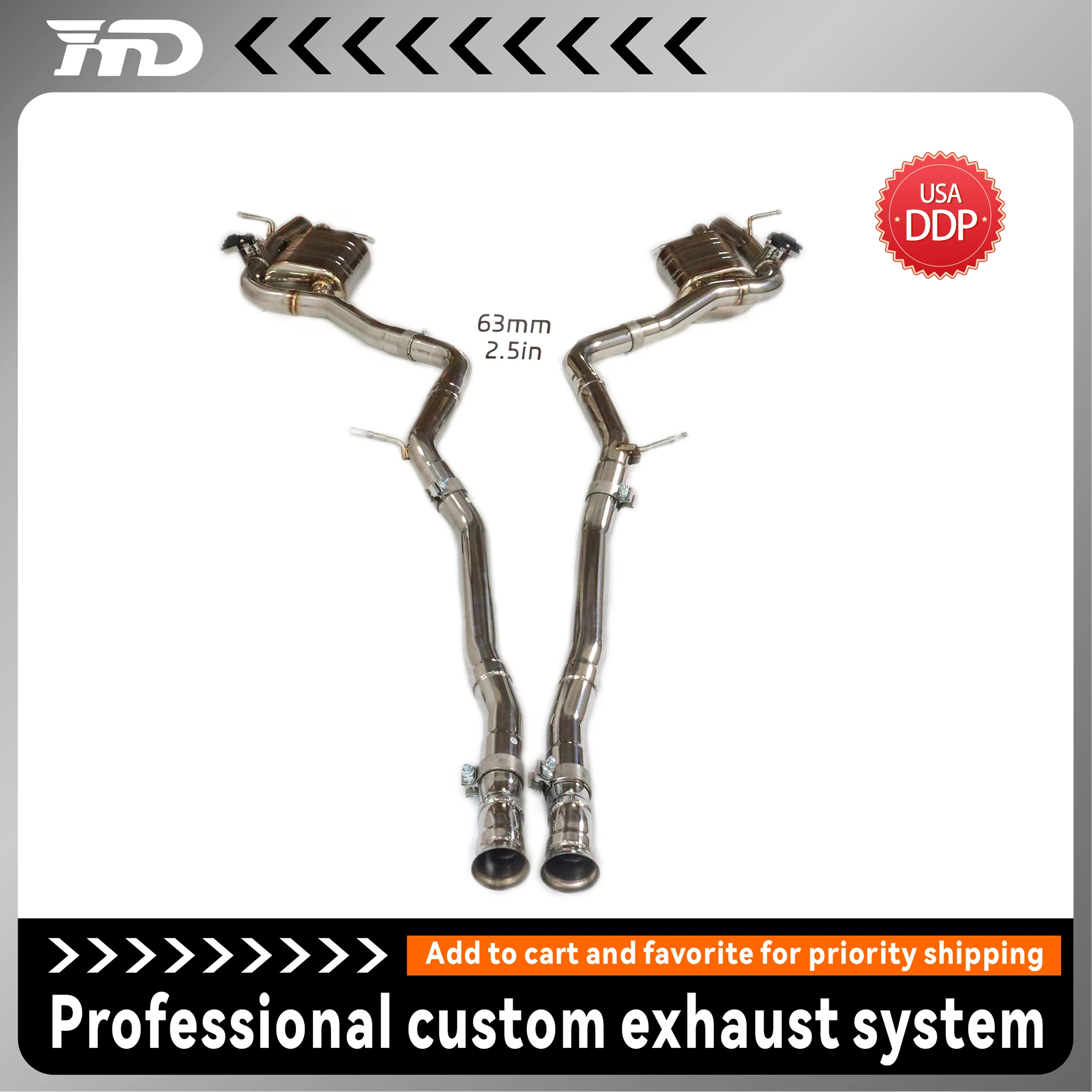 

HMD Valved Cat-Back Exhaust for Mercedes Benz S63 W223 | OEM Quality Deep & Powerful Sound | Perfect Fitment