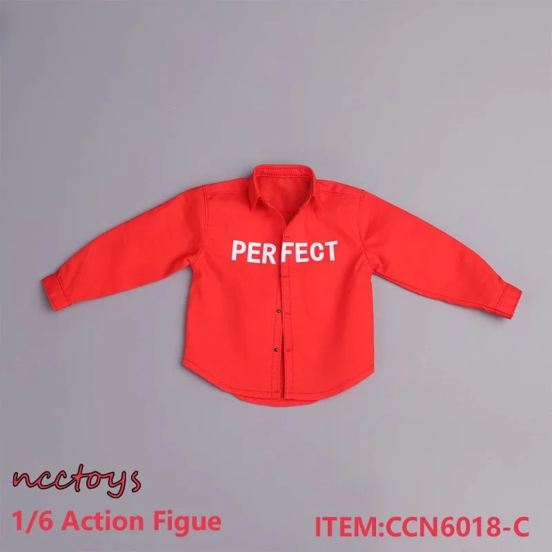 ncctoys ccn6018 1/6 Scale Three Color Optional Fashion Shirt Jacket With Letters Fit 12inch Action Figure Model Toys