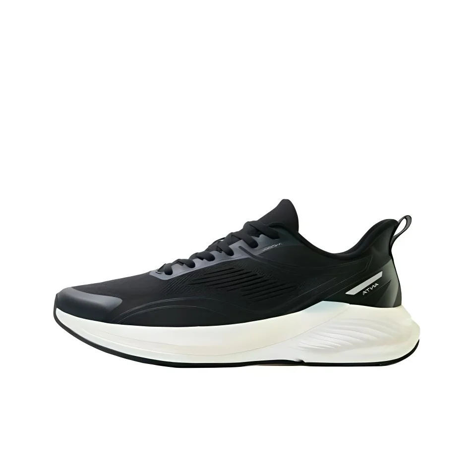 Anta Hydrogen Run 6 Cushioning Abrasion Resistant Cushioning, Wear Resistant Low top Running Shoes Men's Black White 112425540-6
