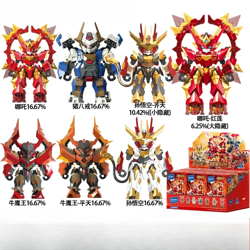 Journey To The West: Tianguang Level Mecha Assembly Toy, Blind Box, Boy Gift, Movable Building Block, Human Model