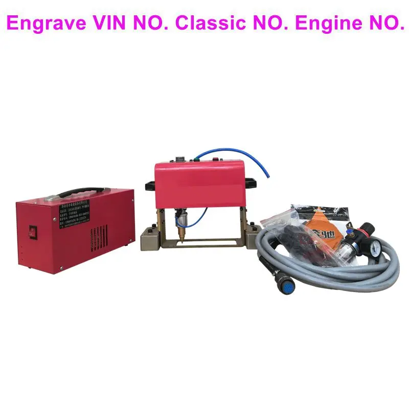 

Wholesale Light Weight portable Pneumatic Dot Peen Vin Number Marking Machine automobil chassis number machine 14040