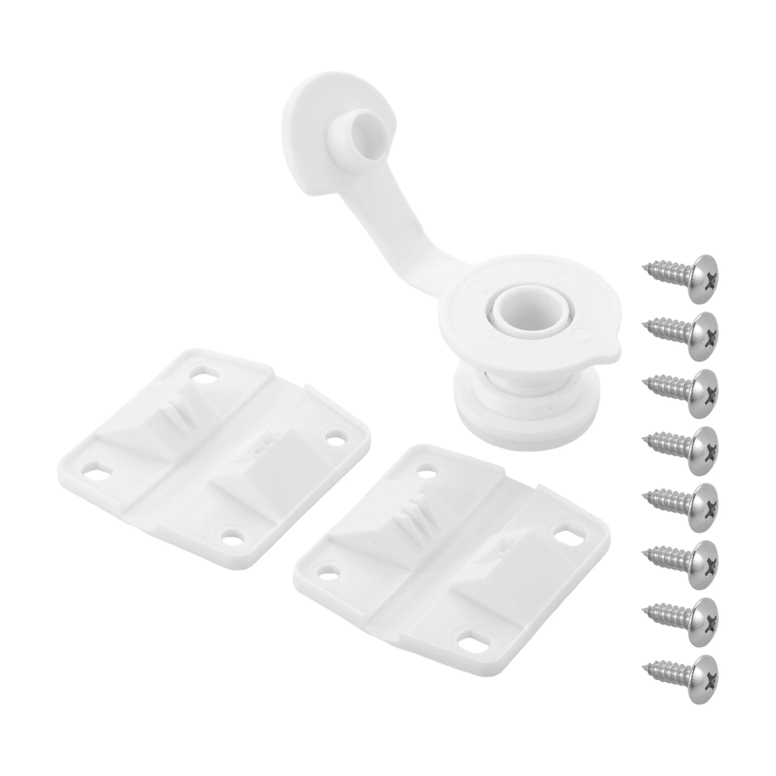 3pcs/set Cooler Replacement Parts Kit Plastic Hinges and Drain Plug Assembly with a 1-Inch Shaft Length Part Number R5214D607G