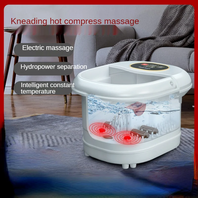 Foot Bath Full Automatic Electric Heating Multifunctional Household Pedicure Massager Footbath Barrel Automatic Heating Massage