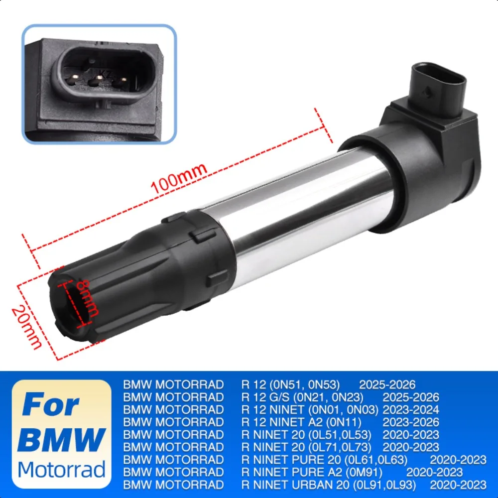 Ignition Coil 12139443112 9443112-01 for  BMW Motorrad R 12 R12 nineT A2 2023-2026  R nineT 20 Pure A2 Urban 20
