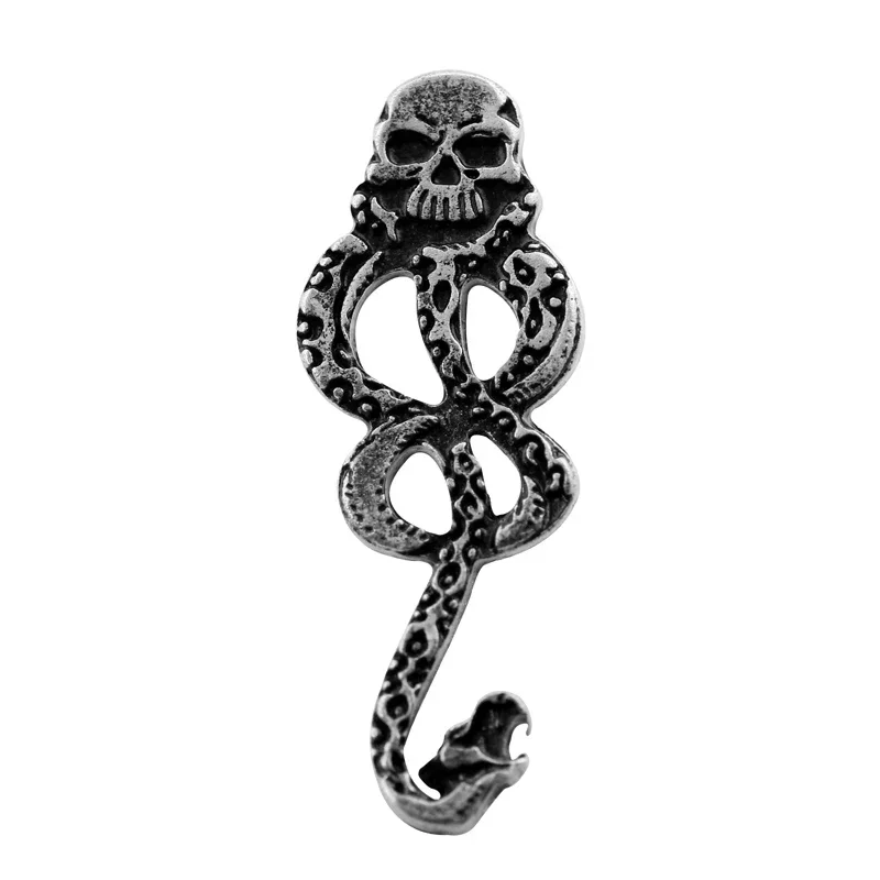 Voldemort Brooch Harries Potter Movie Peripherals Skull Badge Backpack Accessories Pins Souvenirs Children\'s Toys Gifts