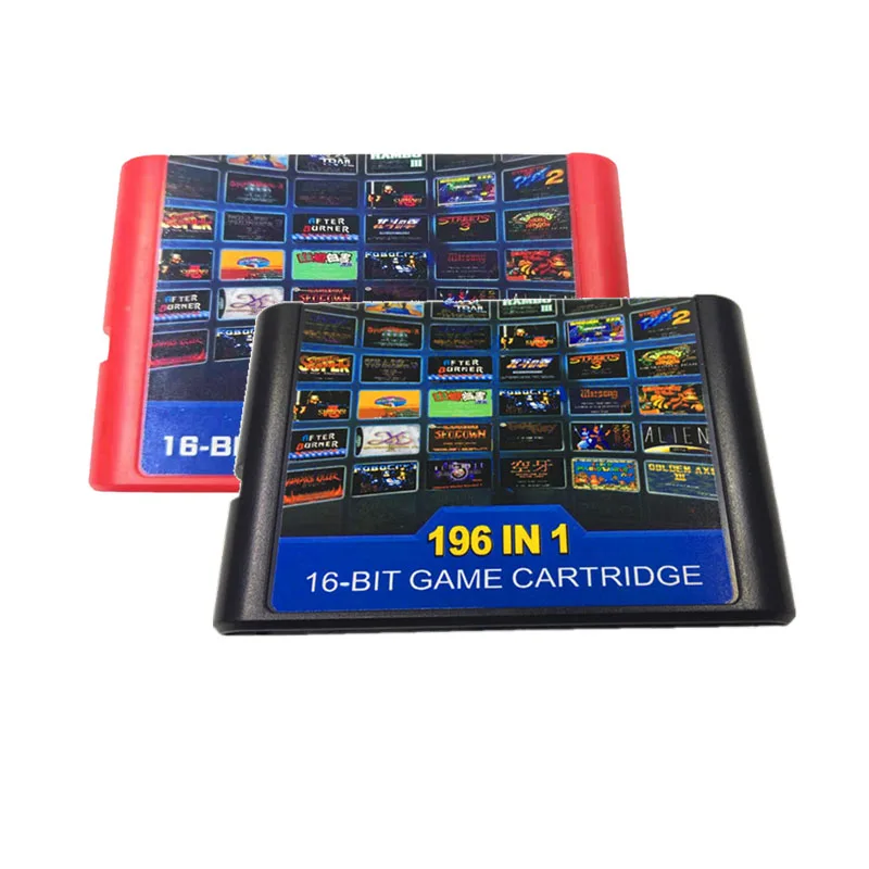 2025 los últimos juegos múltiples 196 en 1 para Sega Mega Drive para PAL y NTSC drop shipping