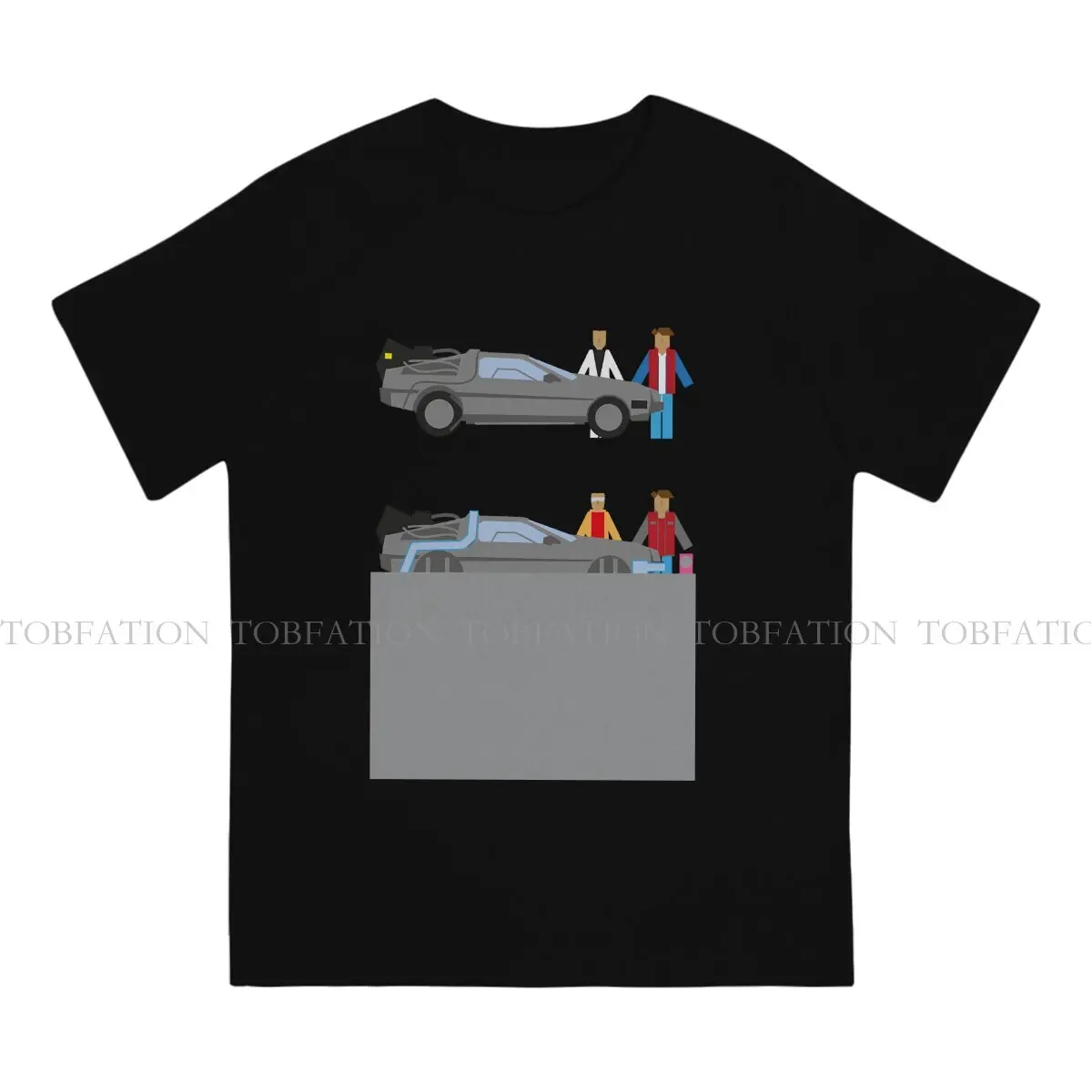 Back To The Future TShirt for Men Delorian Humor Summer Sweatshirts T Shirt High Quality Trendy Fluffy