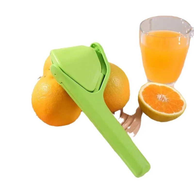 Juice Extraction Lemon Lime Squeezer EasytoUse Flat Lemon Squeezer with Leverage Squeezer with Built in Strainer Yellow