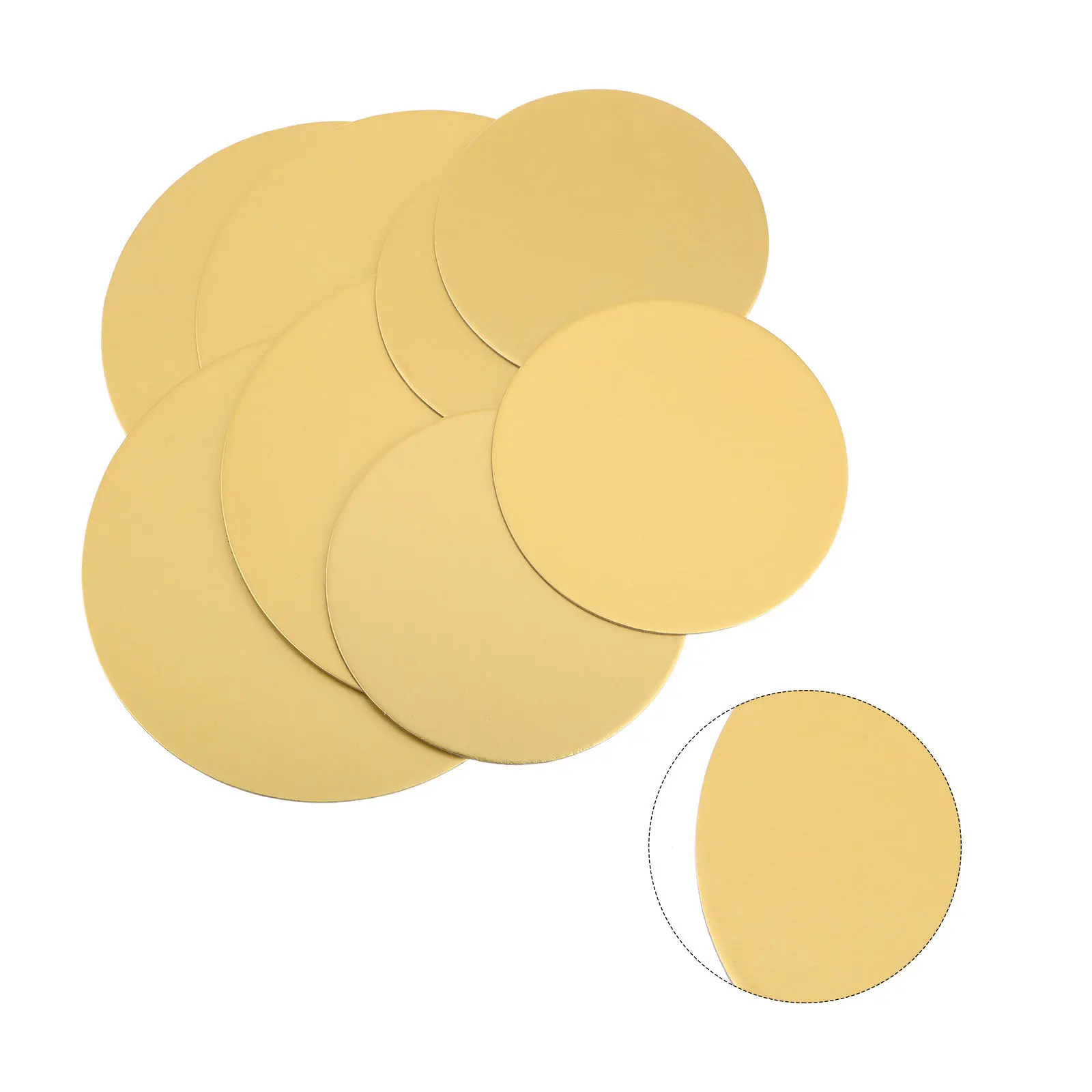 

8pcs Round Cake Boards Gold Wedding Cake Stand Mousse Bases 6Inch 8Inch Nonstick Baking Supplies Decorative Display