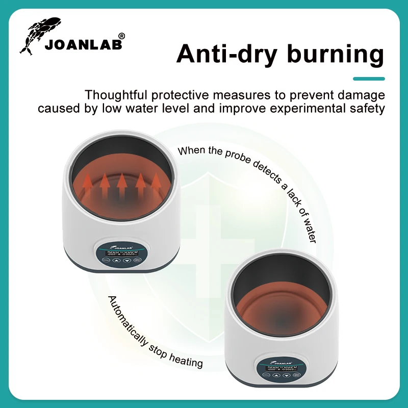 JOANLAB Water Bath Laboratory Constant Temperature Digital Display Heater Lab Thermostat Tank Anti-dry Burning 2L 110/220V WB-2S