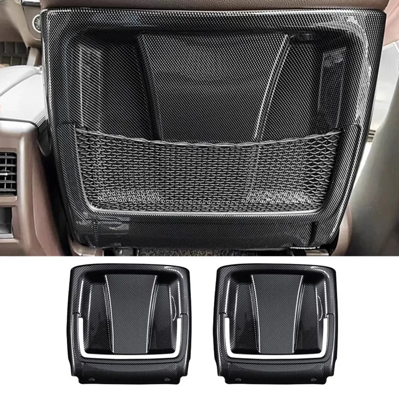 Car Front Seat Anti-Kick Mats protective cover carbon fiber pattern For Mercedes-Benz GLS 2015-2019 Auto Accessories