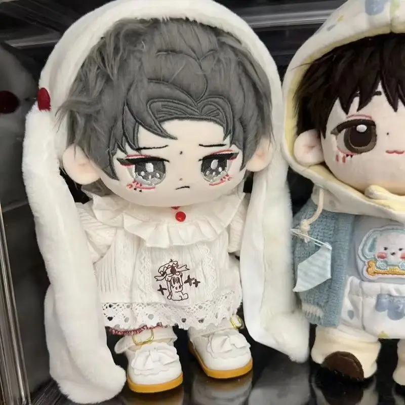 ชุดนอนกระต่ายหูยาวขนฟูน่ารัก ขนาด 10 ซม. 20 ซม. ทำจากผ้าฝ้าย สำหรับตุ๊กตา ชุดเดรส ของเล่นแต่งตัว สำหรับตกแต่งเสื้อผ้าตุ๊กตา