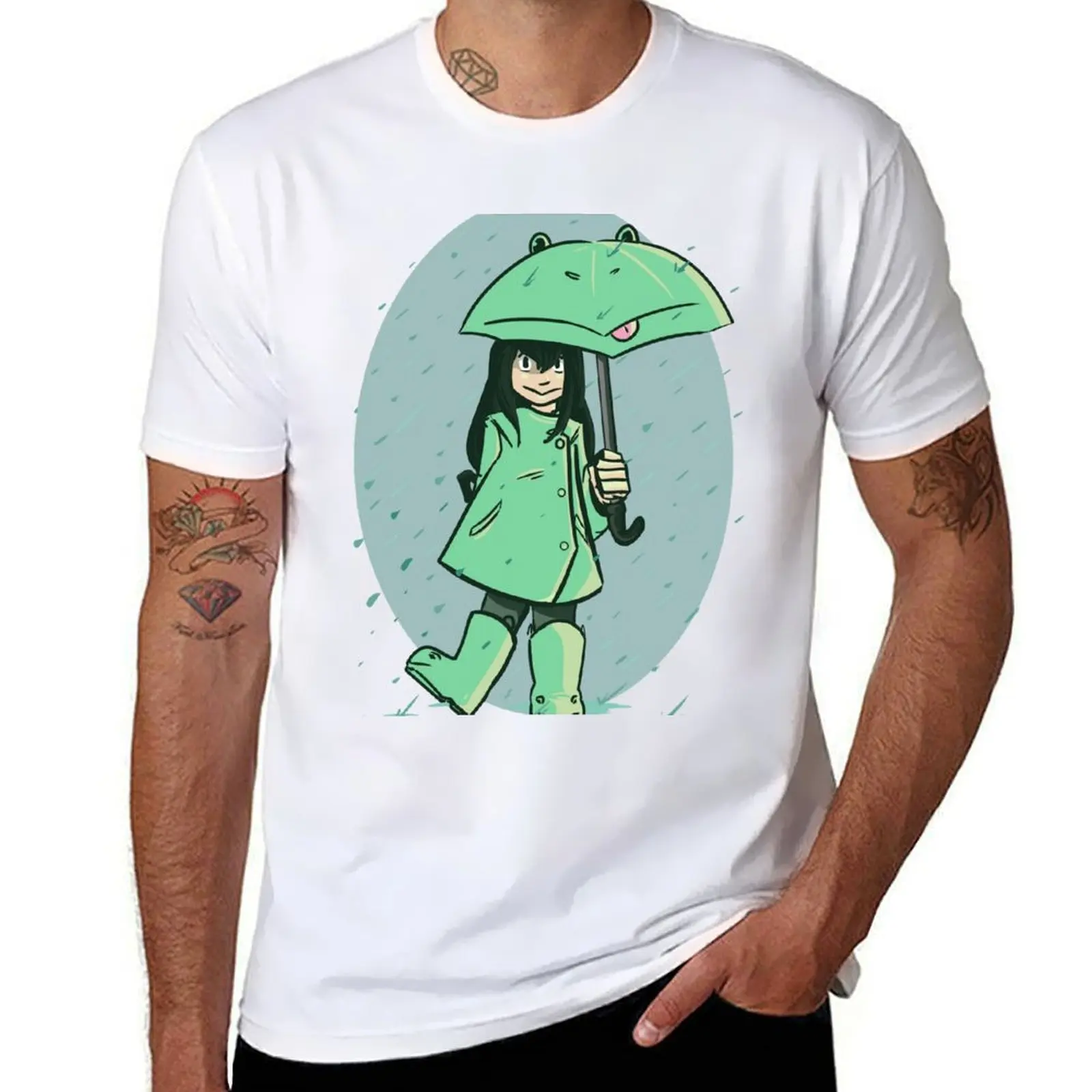 

rainy season hero froppy T-Shirt t shirt man cotton t shirts for man cotton T-Shirt