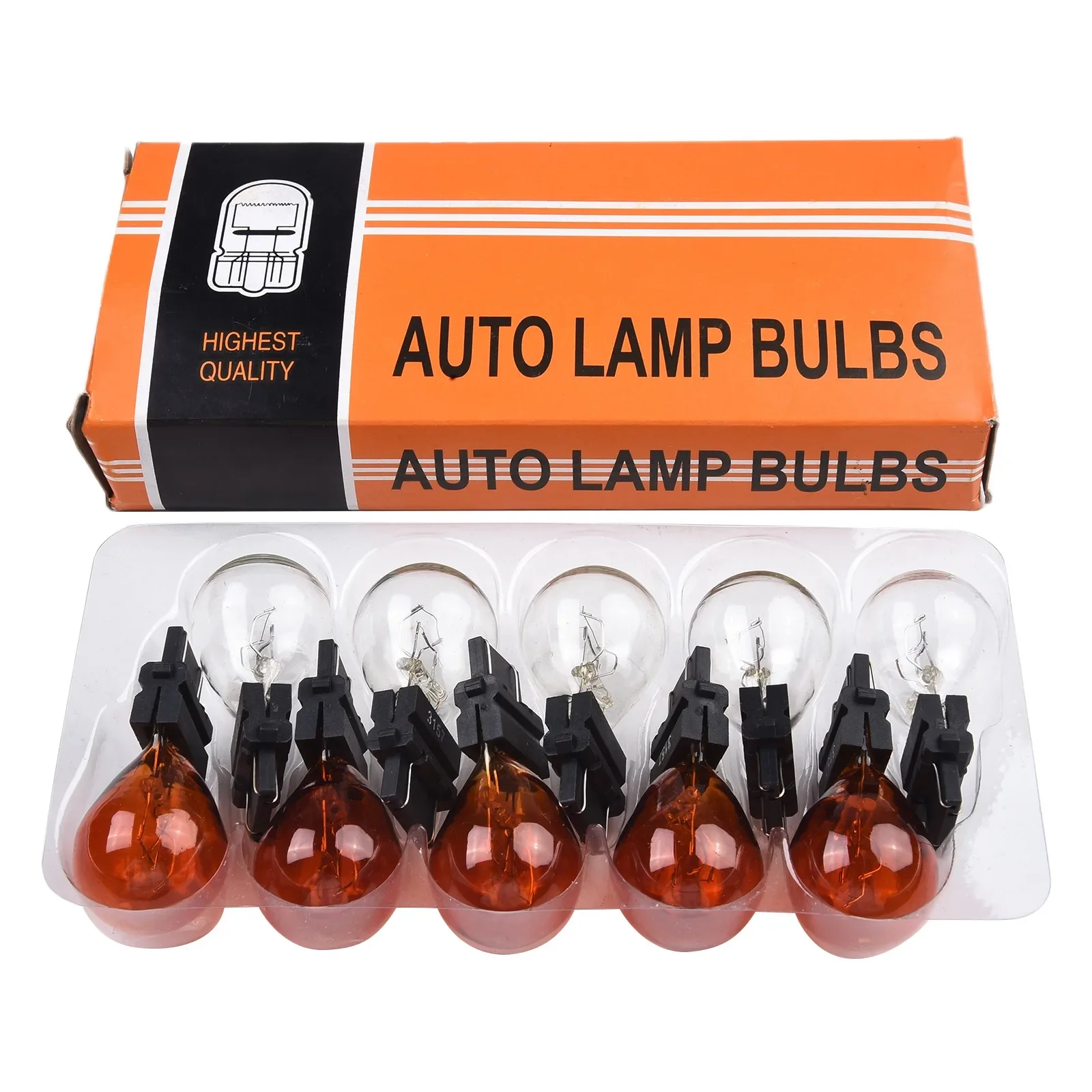 

10Pcs 3157 Brake Light Bulbs 3057 3155 3357 3547 4157 External Turn Signal Bulb Halogen Lamp Brake Light Amber White Tail Light