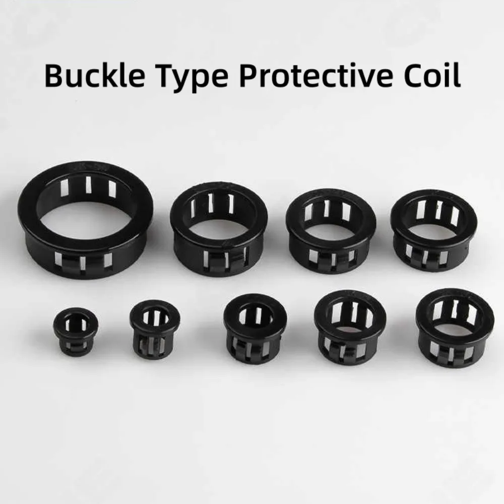 Buckle‑On SB Nylon Cable Grommet PA66 Plastic Wire Protection Sleeve Machine Cabinet Through‑Hole Seal Ring Hardware Parts